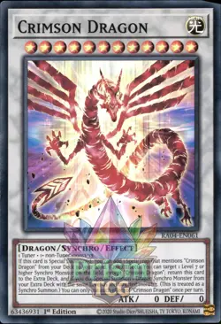1st ed Crimson Dragon super rare RA04-EN061 Yugioh - Image 1