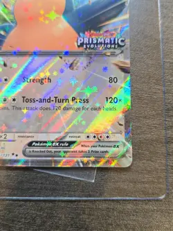 Snorlax ex 076/131 Prismatic Evolutions Stamped Promo Pokemon LP - Image 4