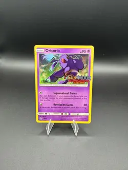 Oricorio SM19 Guardians Rising STAFF Prerelease Holo Rare Promo Pokemon Card - Image 1