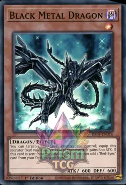 1st ed Black Metal Dragon super rare RA04-EN016 Yugioh - Image 1