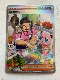 Pokemon TCG Saguaro 270/193 SV02: Paldea Evolved Special Illustration Rare NM - Image 2