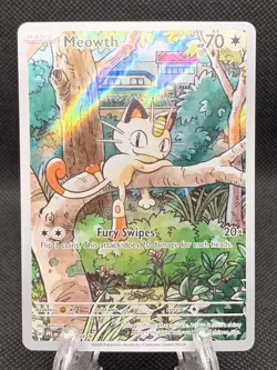Pokemon TCG Meowth 106/094 Me02: Phantasmal Flames Illustration Rare Holo Eng - Image 1