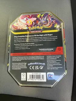 Pokemon TCG Mega Moonlit Gengar ex Tin Sealed New Gengar Tin Factory Sealed - Image 3
