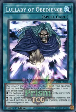 1st ed Lullaby of Obedience super rare RA04-EN085 Yugioh - Image 1