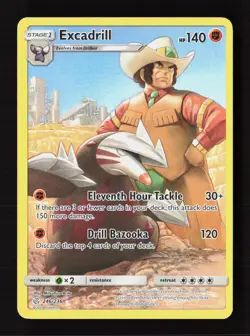 Excadrill 246/236 Secret Rare Cosmic Eclipse Pokemon Near Mint - Image 1
