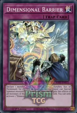 1st ed Dimensional Barrier super rare RA01-EN072 Yugioh - Image 1