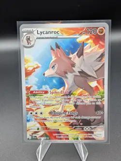 2025 Pokemon Journey Together LYCANROC 166/159 Illustration Rare (NM) - Image 1