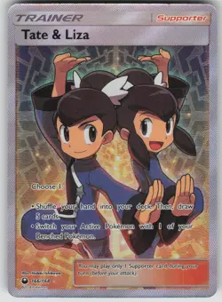 Pokemon TCG Tate & Liza (Full Art) Ultra Rare SM - Celestial Storm 166/168 - Image 1