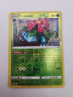 Pokemon Venusaur 003/078 Pokemon Go Reverse Holo Rare - Image 1