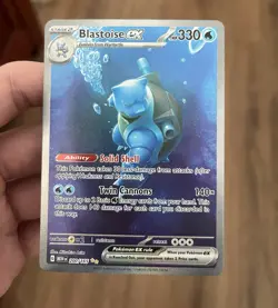 Pokemon Blastoise ex 200/165 Sv: Scarlet & Violet 151 Holo - Lightly Played - Image 1