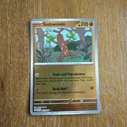 SUDOWOODO 043/086 REVERSE HOLO UC POKEMON ME04: CHAOS RISING NM/M - Image 1