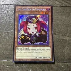 BLGG-EN005 Tour Guide From the Underworld Chibi Art Secret Rare 1st Ed YuGiOh - Image 1