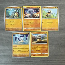 Cubone Marowak Pokemon Card Collection Lot Of 10 With Reverse Holo - Image 2