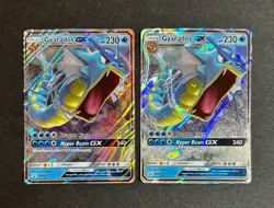 2x Gyarados GX SM212 Black Star Promo Ultra Rare Pokemon TCG DMG (Both Cards) - Image 1