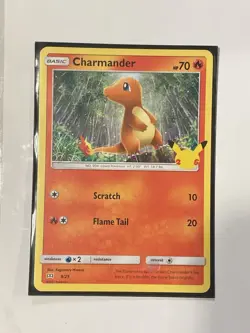 Pokemon Charmander 9/25 Non-Holo Card McDonald's 2021 Promo NM Near Mint - Image 1