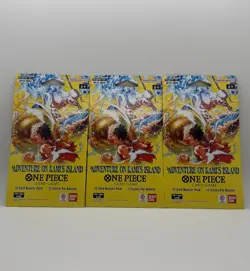 One Piece OP-15 Adventure On Kami’s Island 12-Card Sleeved Booster Pack Lot of 3 - Image 1