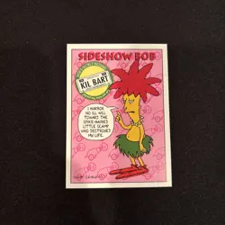 Sideshow Bob S9 | The Simpsons 1993 Skybox Series 1 | Trading Card. Blemish - Image 1