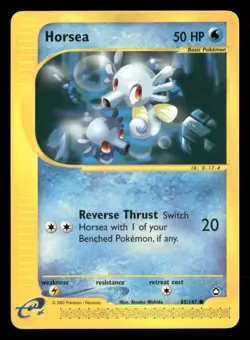Horsea - 85/147 - Common - Aquapolis - Pokemon Card - LP - Image 1