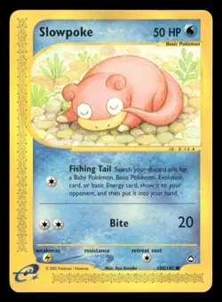 Slowpoke - 108/147 - Common - Aquapolis - Pokemon Card - LP - Image 1