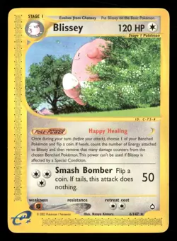 Blissey - 6/147 - Rare - Aquapolis - Pokemon Card - LP - Image 1