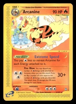Arcanine - 2/147 - Rare - Aquapolis - Pokemon Card - LP - Image 1