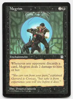 Megrim Uncommon Stronghold Magic: The Gathering Near Mint - Image 1