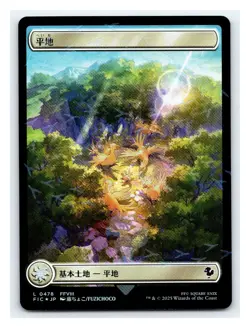 Plains, Chocobo Track Foil, JP Japanese, Final Fantasy, Magic MTG NM - Image 1