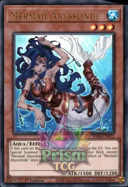 1st ed Mermail Abysslinde ultra rare RA04-EN011 Yugioh - Image 1