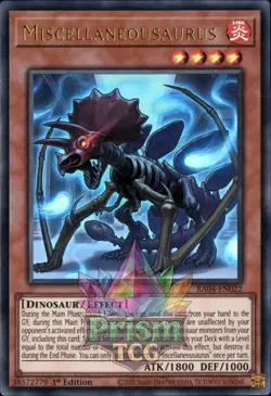 1st ed Miscellaneousaurus ultra rare RA04-EN022 Yugioh - Image 1