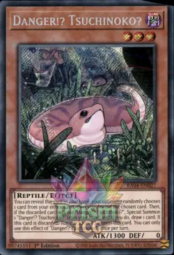 1st ed Danger!U TsuchinokoU secret rare RA04-EN027 Yugioh - Image 1