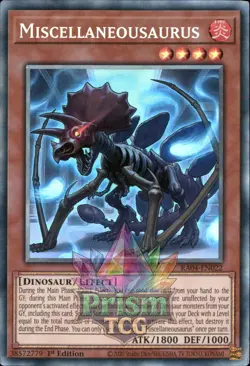 1st ed Miscellaneousaurus collector's rare RA04-EN022 Yugioh - Image 1