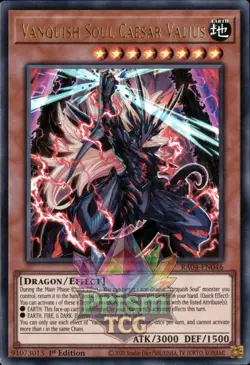 1st ed Vanquish Soul Caesar Valius ultra rare RA04-EN046 Yugioh - Image 1