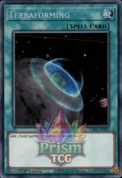 1st ed Terraforming super rare RA04-EN084 Yugioh - Image 1