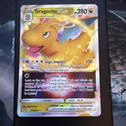 Pokemon TCG Dragonite VSTAR Holo Ultra Rare Card 050/078 Pokemon Go - Image 1