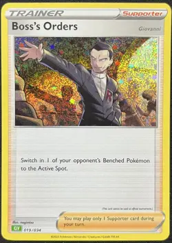 POKEMON~BOSS’S ORDERS~CLV~019/034~HOLO~CARD GAME CLASSIC COLLECTION~NM~ENG - Image 1