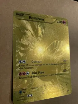 Pokemon Gold Reshiram 114/113 Legendary Treasures Full Art Ultra Rare Card CGC - Image 5