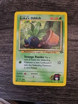 Pokemon Card Erika's Oddish 70/132 Gym Challenge Regular - Image 1