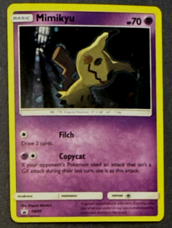 Mimikyu SM99 Black Star Promo Holo NM Pokemon Card English - Image 1