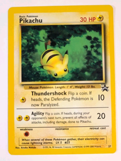 Near Mint- 1999 Pokemon Promo Pikachu Card 27/64 - Vintage WOTC Black Star Promo - Image 1