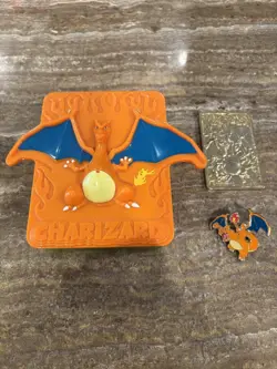 Charizard #06 23k Gold Plated Card Burger King Promo Pokemon pin and more - Image 1