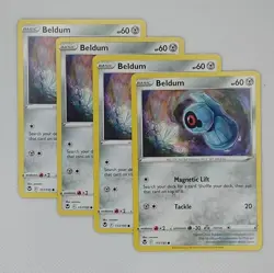 Beldum 117/195 x4 - 4x Trainer Playset Pokemon Silver Tempest - 4 Card Set - Image 1