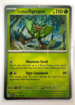 Teal Mask Ogerpon (Cosmos Holo) Promo Miscellaneous Cards & Products 024/167 NM - Image 1