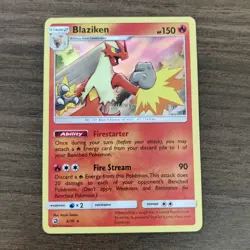Blaziken 6/70 - LP HOLO RARE Dragon Majesty - 2018 Pokemon TCG Card - Image 1