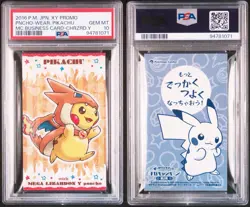 PSA 10 Poncho Pikachu Charizard Y Mega Campaign Business Card Japanese Pokemon - Image 5