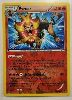 Pokemon Single Card XY Phantom Forces Pyroar Reverse Holo 12/119 NM/M - Image 1