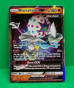 Blacephalon GX 52/214 Sun & Moon Lost Thunder Holo Rare Pokemon Card NM-MINT - Image 1
