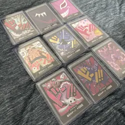 PRB-01 THE BEST One Piece Japanese DON CARD HOLO FOIL Lot Of 9 - Image 2
