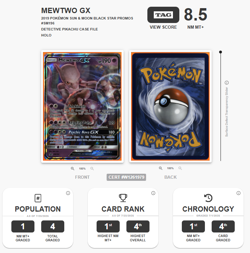 Detective Pikachu - Mewtwo GX SM196 Black Star Promo with Oversized Card - Image 3