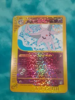 Pokemon English Aquapolis Espeon Box Topper 2002 5"×3.5" Jumbo Over Sized Card - Image 2