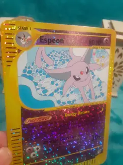 Pokemon English Aquapolis Espeon Box Topper 2002 5"×3.5" Jumbo Over Sized Card - Image 3
